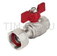 Кран шаровой ДУ 3/4*1г с накидной гайкой TIM BV209-C34FN
