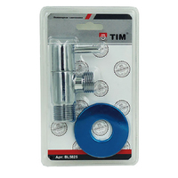 Угловой кран 1/2"-1/2" хром круглый TIM BL5825