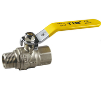 Кран шаровый  для газа 1/2" г-ш рычаг TIM DE122T