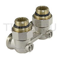 Мультифлекс узел для нижнего углового подключения с шаровым краном TIM ME221AC