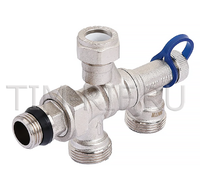 Терморегулирующий узел для системы отопления, двухтрубной и однутрубной системы, для обратки ME877