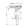 Впускной механизм 1/2 нижний подвод AlcaPlast A15