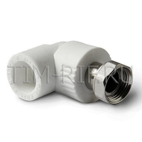 PPR Уголок 25*1 комбинированный с накидной гайкой TIM Tpp3052.0.02504