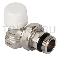 Регулировочный вентиль верхний угл. 1/2" под термоголовку, быстрого монтажа RVS205.02