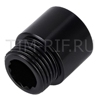 Удлинительная гайка черная 1/2 г/ш-50 мм TIM SFM022-50B